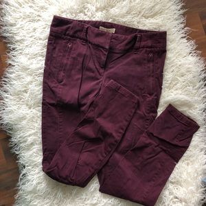 Loft Marisa size 0 skinny purple pants